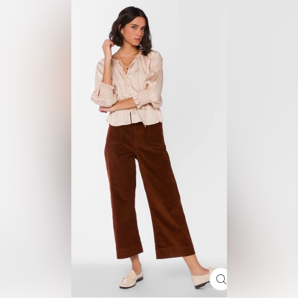 Velvet Heart Alyx Toffee Wide-Leg Pants